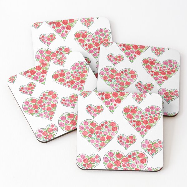 Item preview, Pretty Watercolor Hearts designed and sold by SilverBirch14.