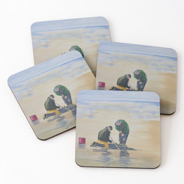 Item preview, Sheringham ,the bait diggers in watercolour  designed and sold by lumuart.