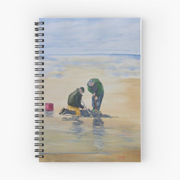 Item preview, Sheringham ,the bait diggers in watercolour  designed and sold by lumuart.