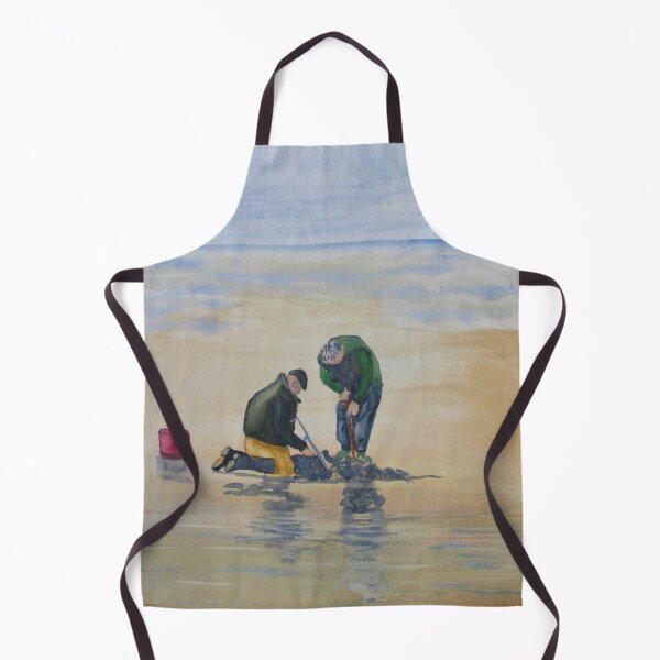 Item preview, Sheringham ,the bait diggers in watercolour designed and sold by lumuart.