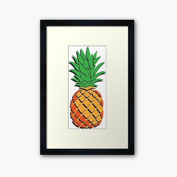 one Pineapple Framed Art Print