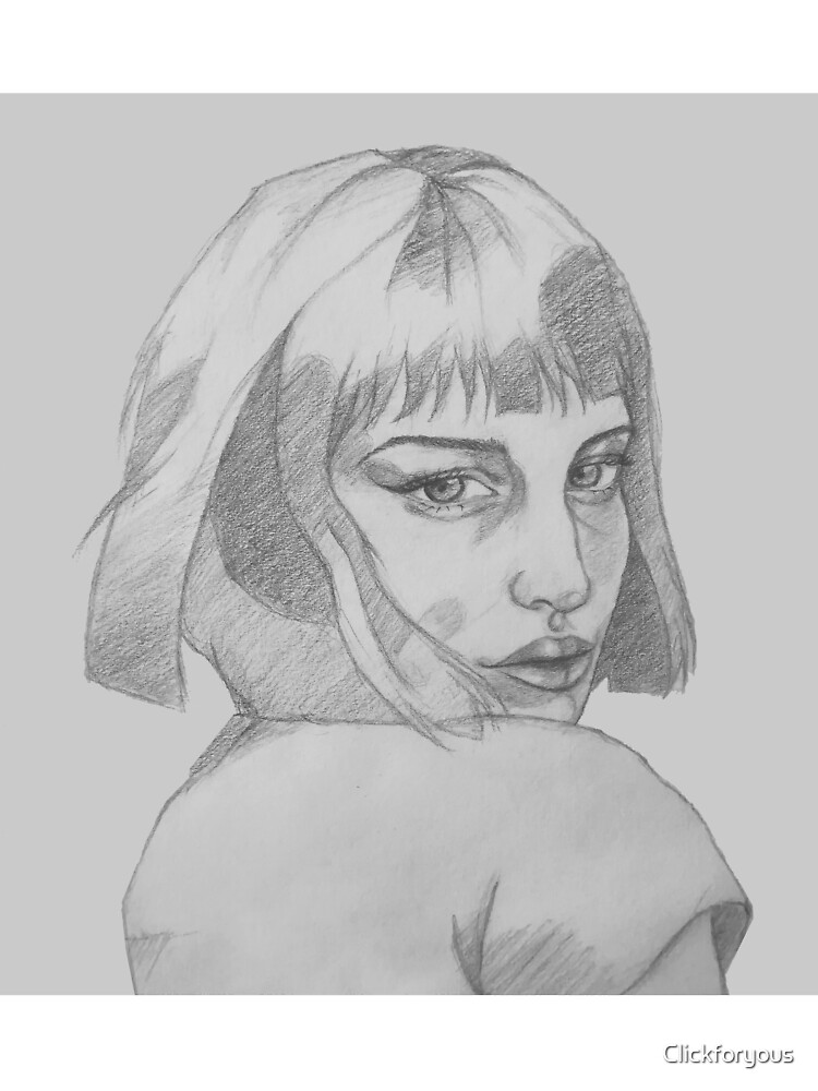 Camiseta para niños «retrato a lápiz de una mujer joven con pelo corto» de Clickforyous | Redbubble Camiseta para niños «retrato a lápiz de una mujer joven con pelo corto» de Clickforyous | Redbubble