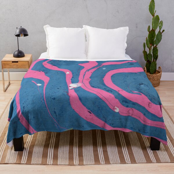 Item preview, Pink And Blue Liquid Ink Pattern designed and sold by SwePattern.