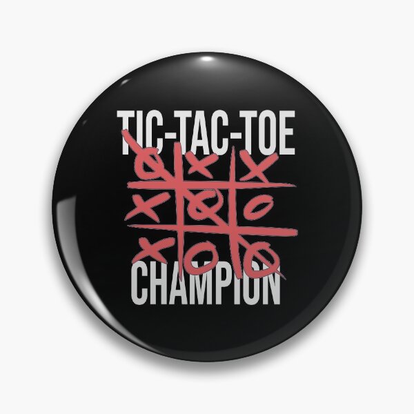 Artikelvorschau, Tic Tac Toe Text - Champion Grafik - Brettspiel entworfen und verkauft von DeWinnes.