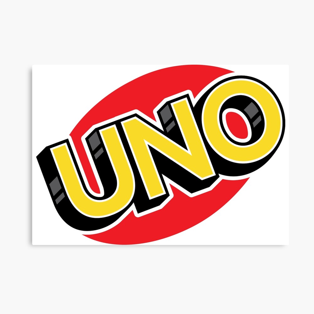 uno game logo photographic print by danimora redbubble