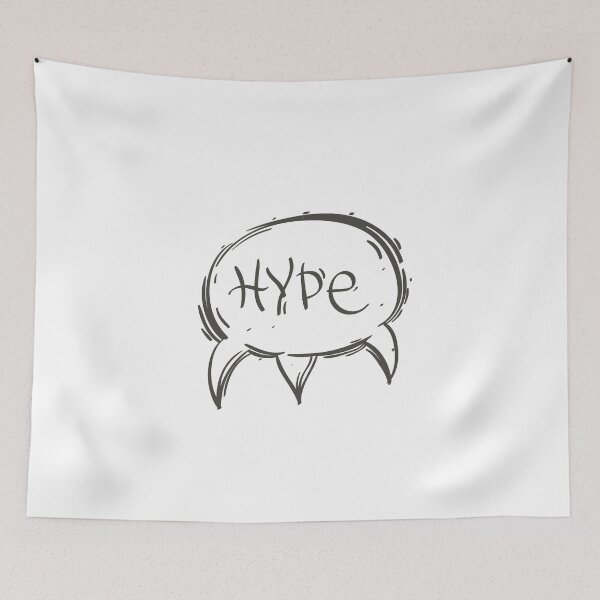 Item preview, HYPE Speech Bubble designed and sold by MisterGooseShop.