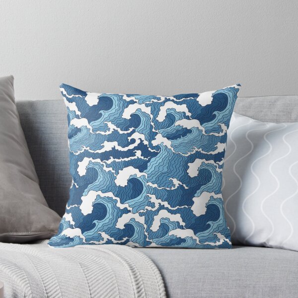 Item preview, Swordsman waves - Tradional Japanese pattern designed and sold by Silvertarz.