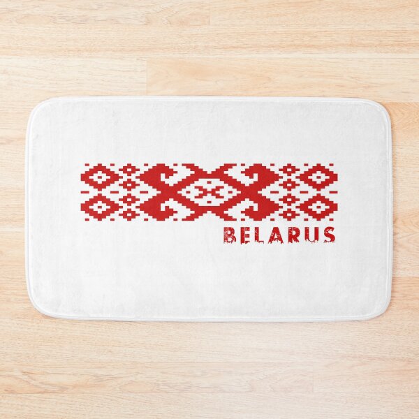Item preview, Free Belarus White Red Old Flag Pagonya Belarussian National Ornament Pattern designed and sold by MintaApparel.