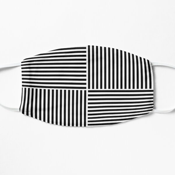 Optical Illusion Art, Horizontal and Vertical Lines ILLusion Flat Mask