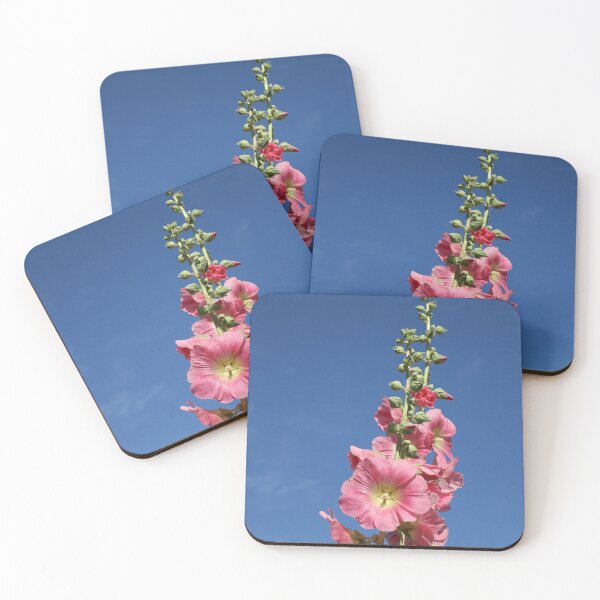 Item preview, pink hollyhocks designed and sold by pinkal.