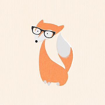 Artwork thumbnail, Hipster Fox Phone Case by markfullick