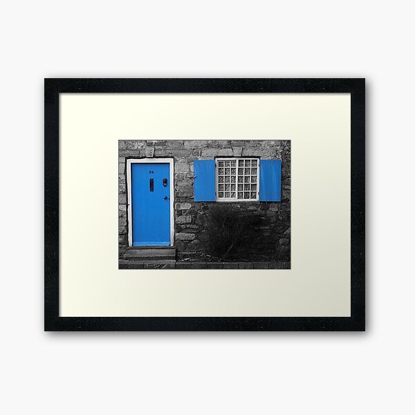 Blue Door Framed Art Print