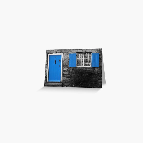 Blue Door Greeting Card