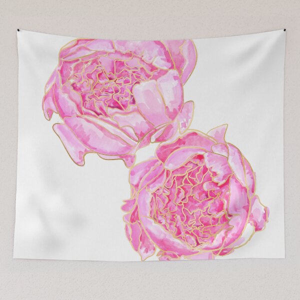 Item preview, Pink and gold peonies, Sally designed and sold by blursbyai.
