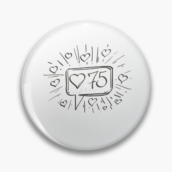 Item preview, 75 Likes Speech Bubble designed and sold by MisterGooseShop.