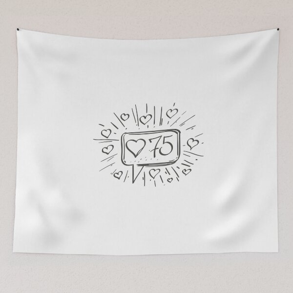 Item preview, 75 Likes Speech Bubble designed and sold by MisterGooseShop.