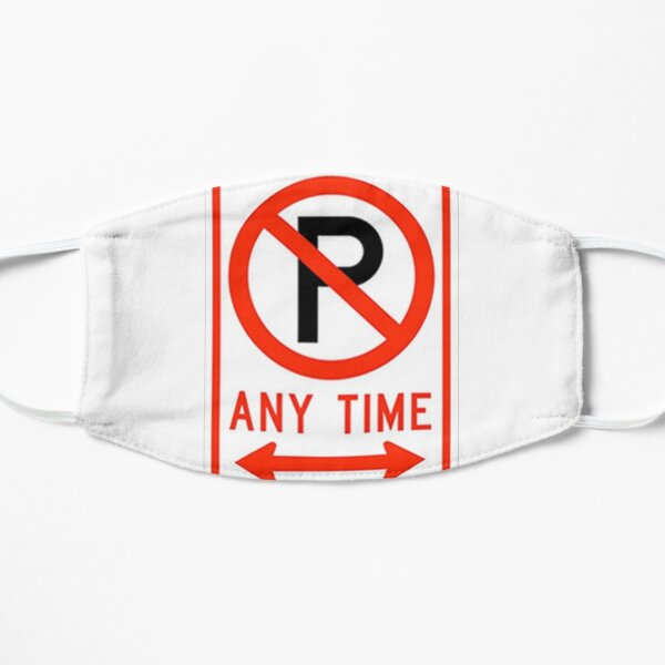 NO PARKING ANYTIME SYMBOL DOUBLE ARROW Flat Mask