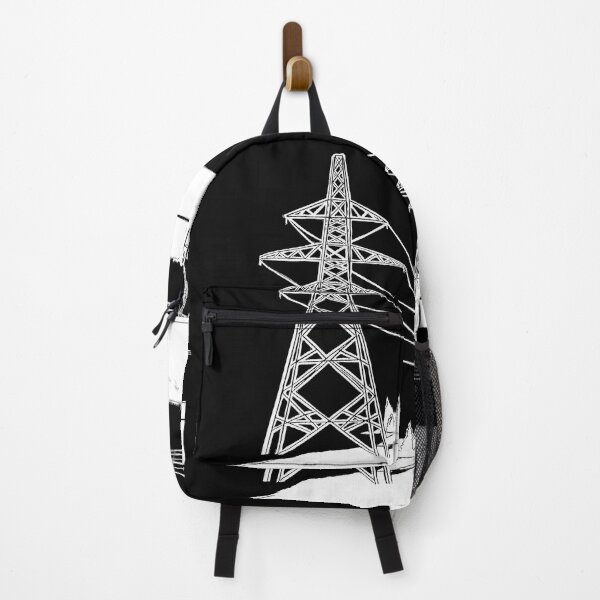 Item preview, Pylons Linocut in Black and White designed and sold by Maddy Bennett.