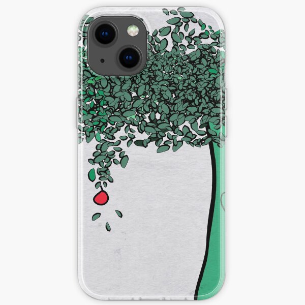 Giving tree grey background iPhone Soft Case