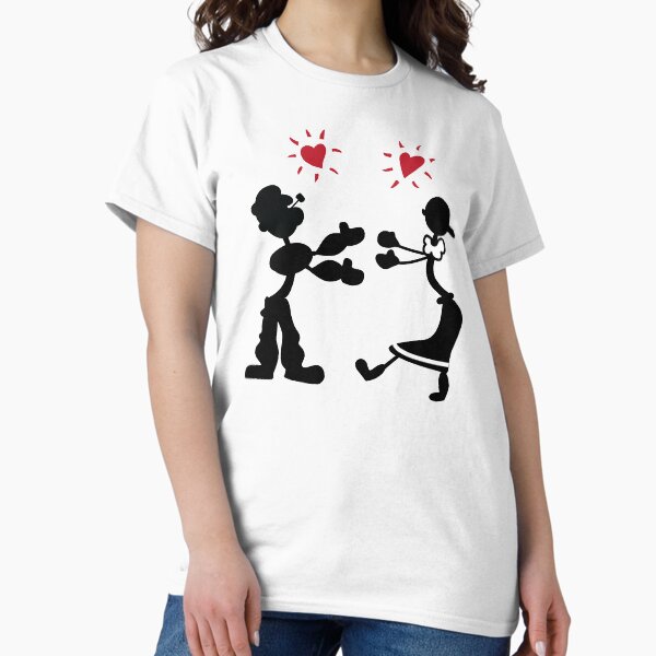 Item preview, ICONIC Rachel Green shirts - Popeye and Olive Oyl designed and sold by dodgerdoggg.