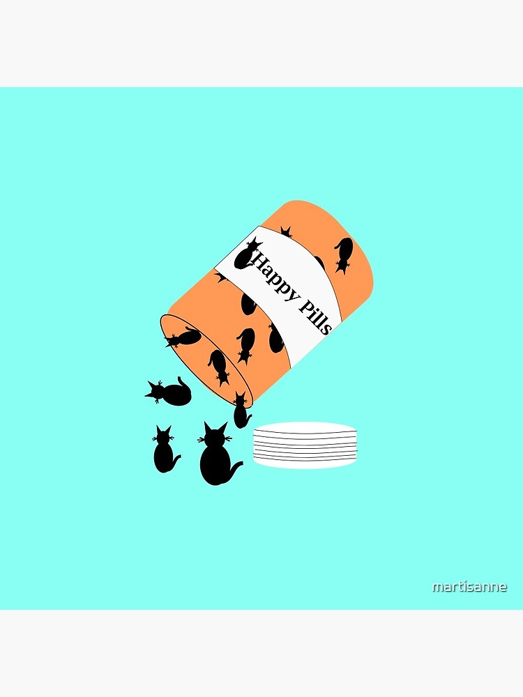 Cat Happy Pills by martisanne