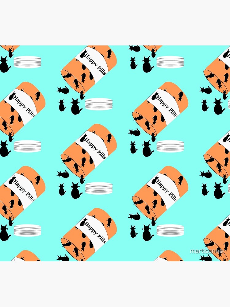Cat Happy Pills by martisanne