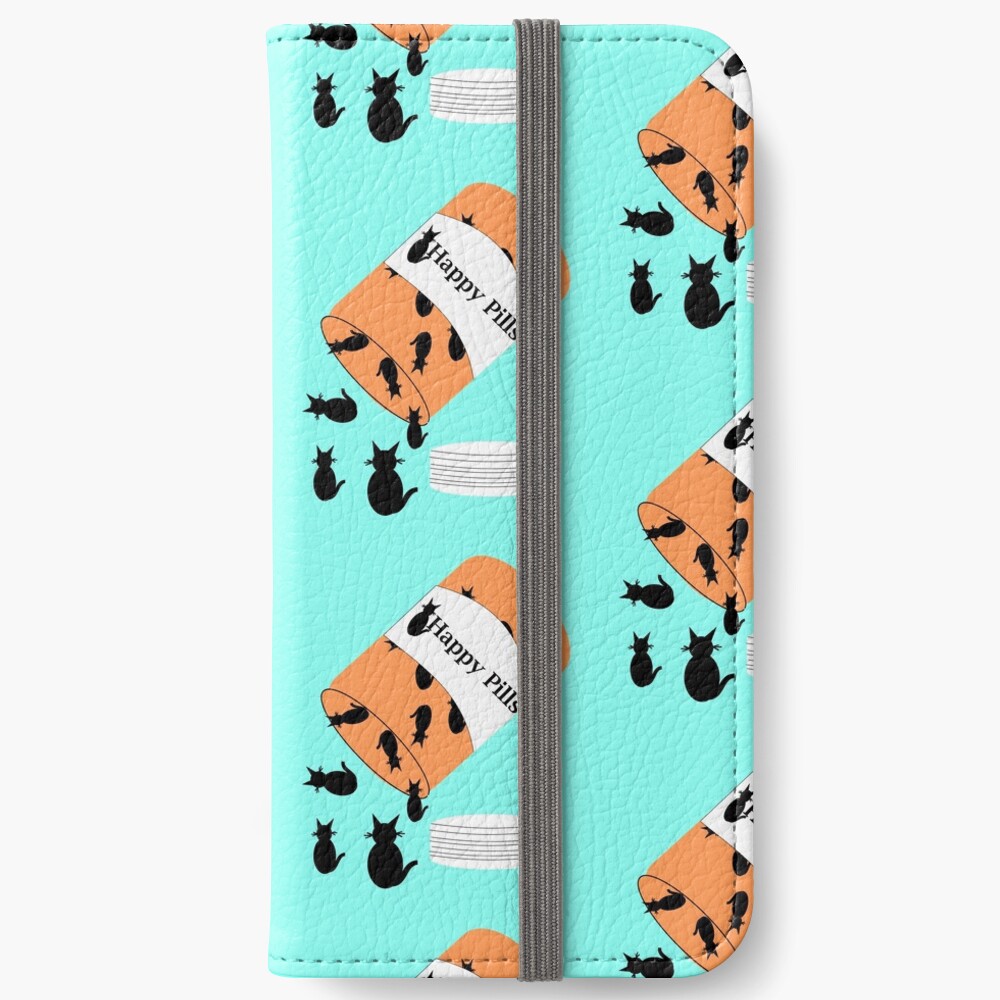 Cat Happy Pills iPhone Wallet