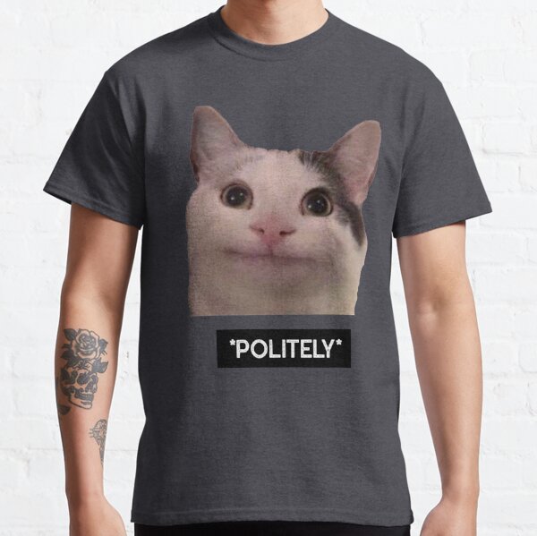 Polite store cat shirt