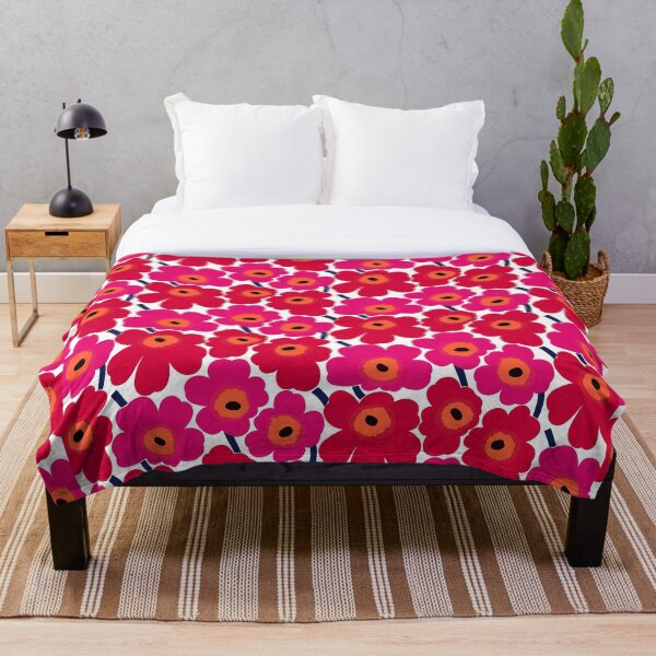 Marimekko Floral design Throw Blanket