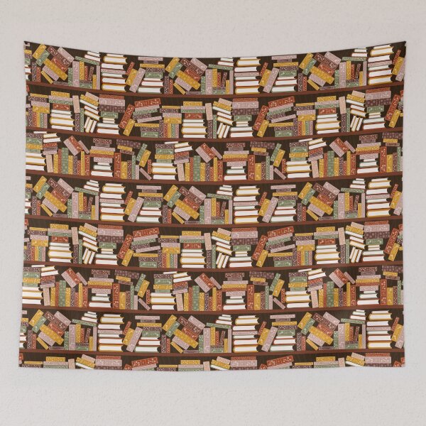 Item preview, Bookshelf Pattern Dark designed and sold by space-kitten.