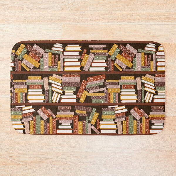 Item preview, Bookshelf Pattern Dark designed and sold by space-kitten.