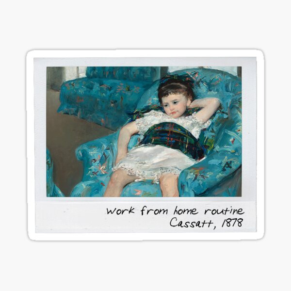 Vista previa del artículo con la obra «cassatt - trabajar desde casa», diseñado y vendido por pripple.