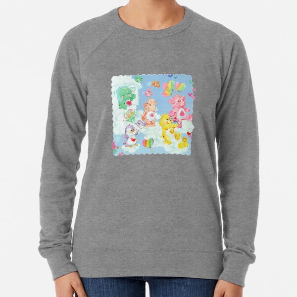 CARE CLASSIC BEARS family 90S 80S RAINBOW Y2K 2000S nostalgia print Lightweight Sweatshirt