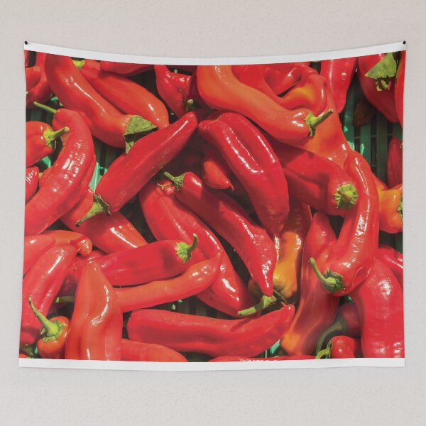 Item preview, Colourful Chilli Peppers on the Market Stall designed and sold by Tom Carpenter.