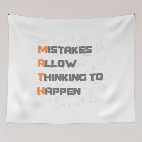Item preview, Mistakes allow thinking to happen - Math Teacher Gifts, Teacher Day designed and sold by K-icon.