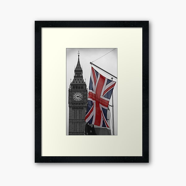 Union Flag & Big Ben Framed Art Print