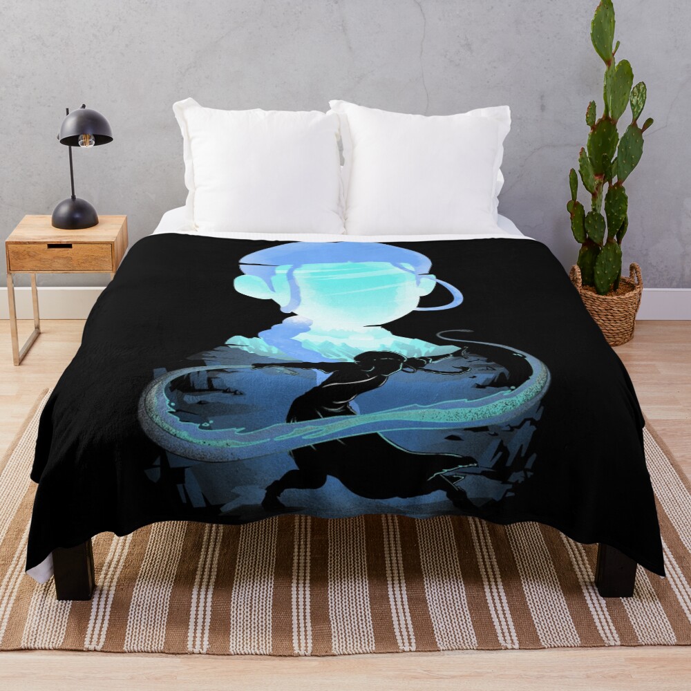 Water and Ice Throw Blanket