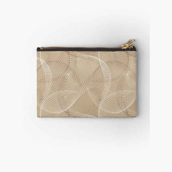 Item preview, beige abstract pattern with guilloche effect designed and sold by rysunki-malunki.