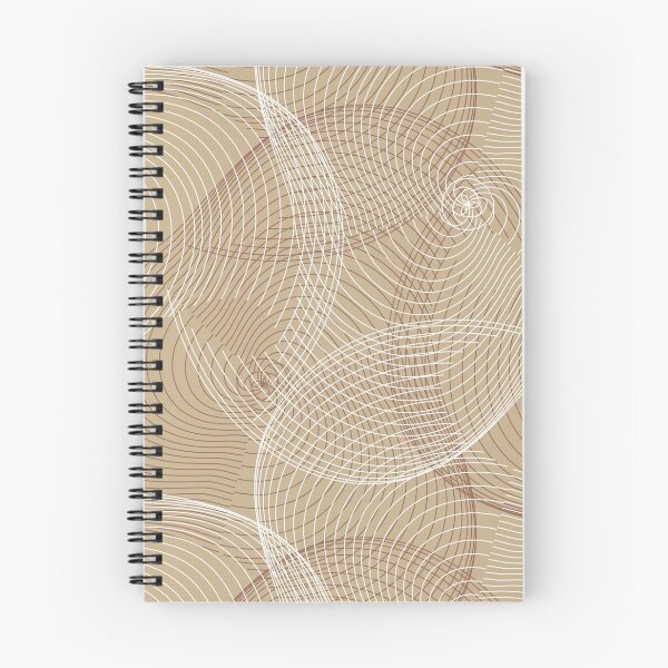 Item preview, beige abstract pattern with guilloche effect designed and sold by rysunki-malunki.