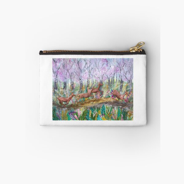 Item preview, Leaping Deer in a Magic Forest designed and sold by Sarahlovellart.