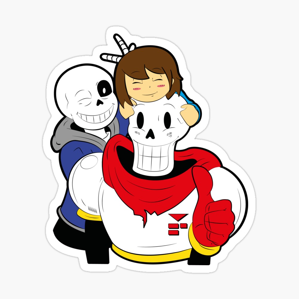 Undertale Sans And Papyrus Metal Print By Zariaa Redbubble
