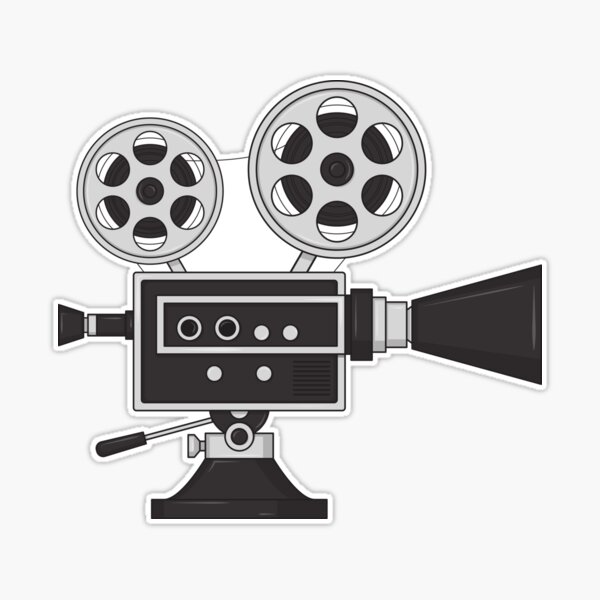 Film Projector Sticker for Sale by Yomna Mk