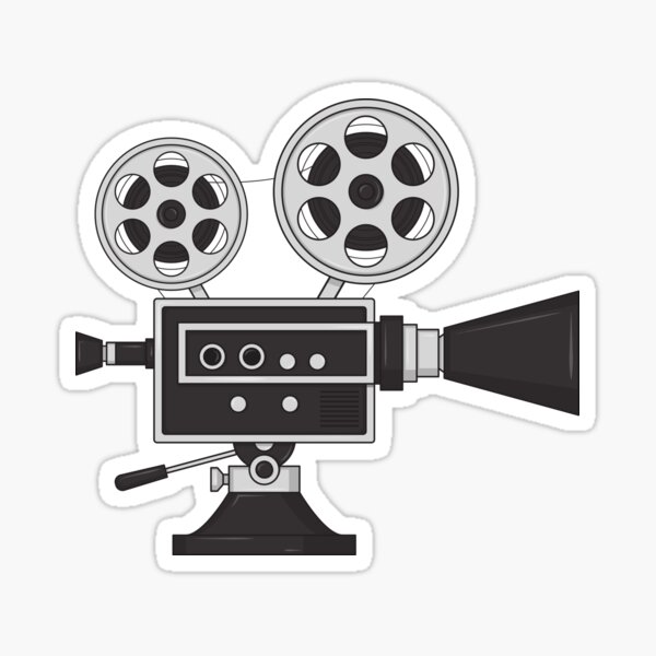 Film Projector Sticker for Sale by Yomna Mk