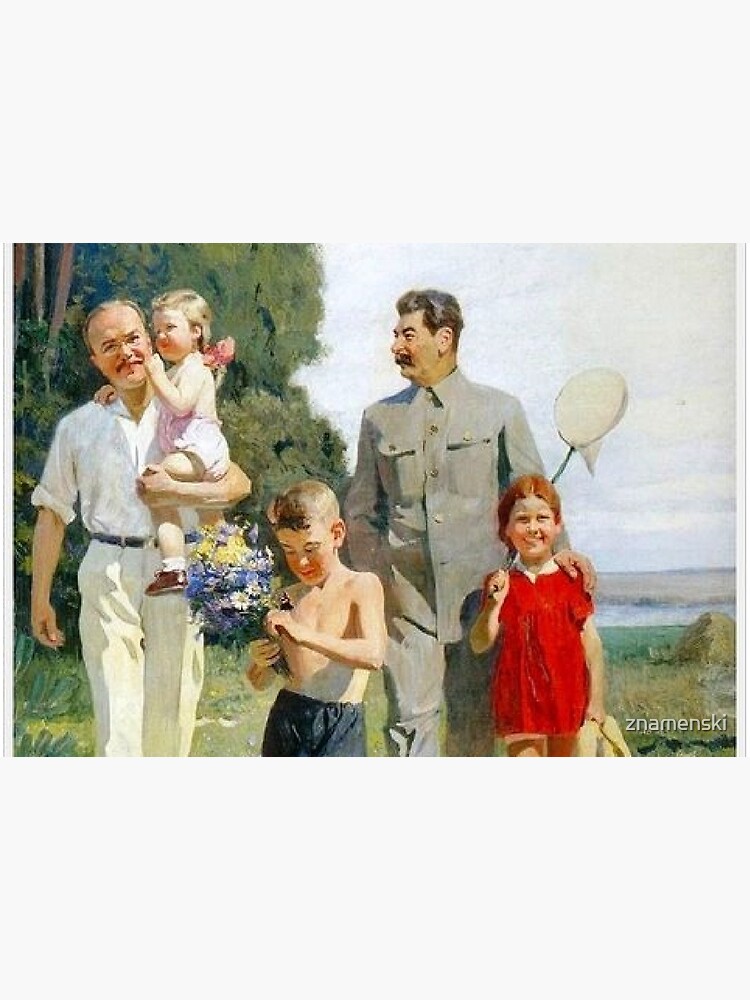 Stalin and Molotov with children, 1947. Artist: Yefanov, Vasili Prokofyevich (1900-1978) Stalins cult of personality #Сталин #ИосифВиссарионович #Ежов #Берия #Жданов #Молотов #Ленин #ГУЛАГ by znamenski
