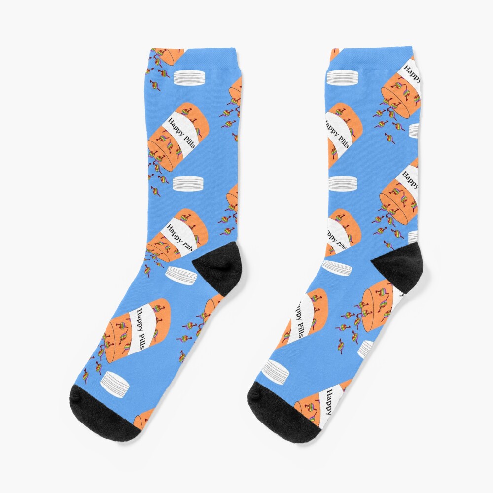 Crochet Happy Pills Socks
