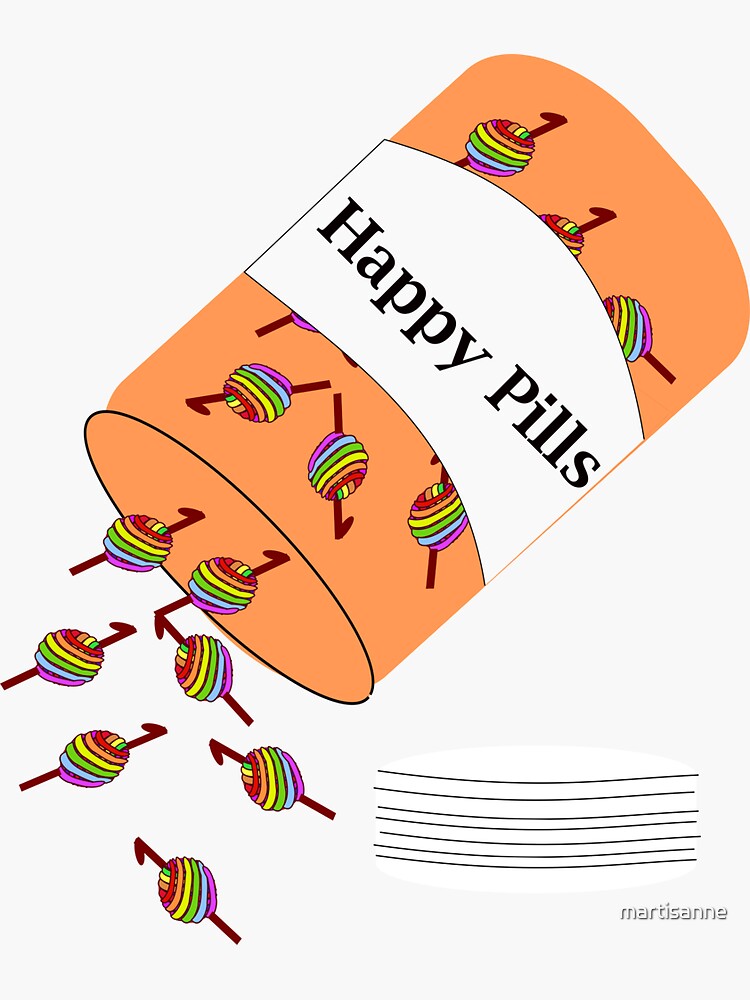 Crochet Happy Pills by martisanne