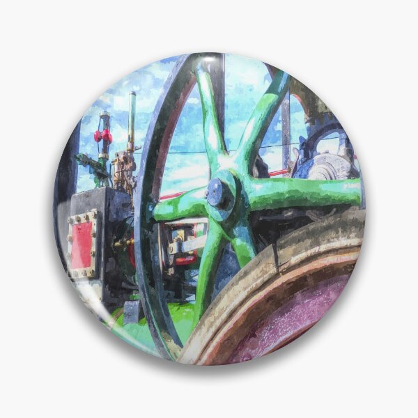 Item preview, Clayton and Shuttleworth Traction Engine Art designed and sold by Londonimages.