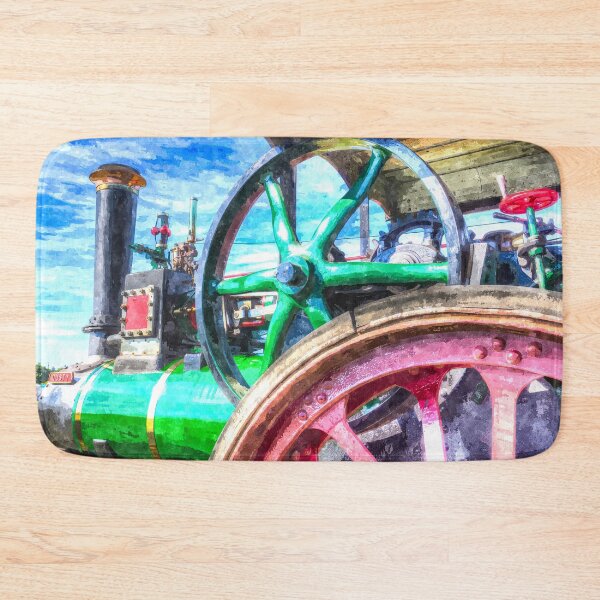 Item preview, Clayton and Shuttleworth Traction Engine Art designed and sold by Londonimages.