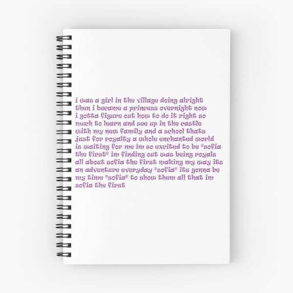 Item preview, Sofia the First Theme Song Lyrics designed and sold by melkin05.