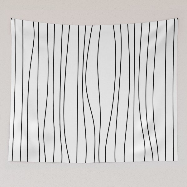 Item preview, Minimal Abstract Line Drawing Wave Art Print/Poster designed and sold by OneLinePrint.